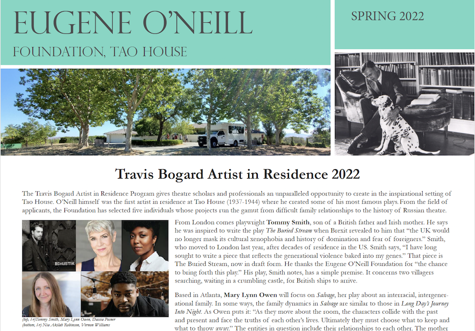 Spring 2022 Newsletter header screenshot