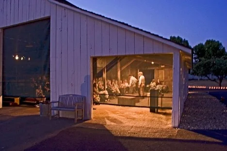 Old Barn at night